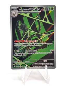 Pokemon Team Rocket's Spidops 187/182 Illustration Rare Destined Rivals NM - Image 1