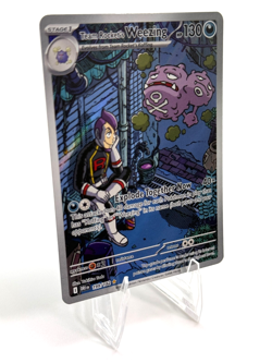 Pokemon Team Rocket’s Weezing Illustration Rare Destined Rivals 199/182 - Image 3