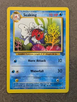 Pokemon Card 1999 SEAKING Uncommon 46/64 Original Jungle Set Vintage NM - Image 1