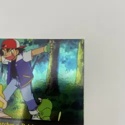 Ash Catches A Pokemon EP3 Foil Blue Logo Topps TV Animation Edition NM Vintage - Image 4
