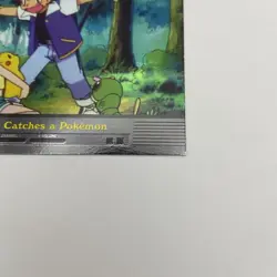 Ash Catches A Pokemon EP3 Foil Blue Logo Topps TV Animation Edition NM Vintage - Image 5