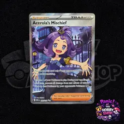 Acerola's Mischief 165/132 Mega Evolutions Full Art Holo Rare Pokemon TCG - Image 1