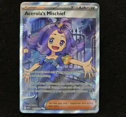 Acerola's Mischief 165/132 Mega Evolutions Full Art Holo Rare Pokemon TCG - Image 3