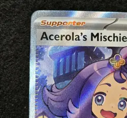 Acerola's Mischief 165/132 Mega Evolutions Full Art Holo Rare Pokemon TCG - Image 5
