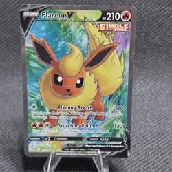 Flareon V (Full Art) 169/203 SWSH07: Pokemon TCG Evolving Skies Holo NM - Image 2