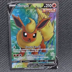 Flareon V (Full Art) 169/203 SWSH07: Pokemon TCG Evolving Skies Holo NM - Image 4