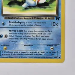 Dark Wartortle 46/82 Uncommon Team WOTC Rocket Pokemon Tcg Card - Image 5