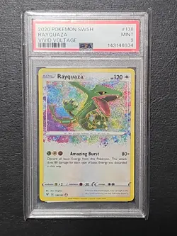 Pokemon - Rayquaza 138/185 Swsh04: Vivid Voltage Holo -PSA 9 - Image 1