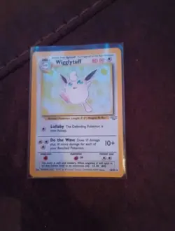 Pokemon TCG Wigglytuff Holo Rare Card Jungle Series 16/64 - Image 1