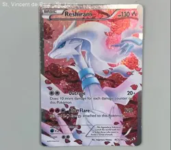 Pokemon Reshiram Full Art RC22/RC25 Legendary Treasures: Holo Radiant Collec MP - Image 1