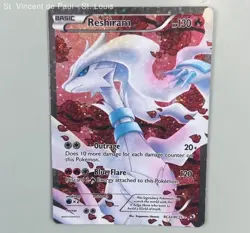 Pokemon Reshiram Full Art RC22/RC25 Legendary Treasures: Holo Radiant Collec MP - Image 2
