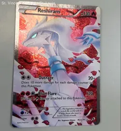 Pokemon Reshiram Full Art RC22/RC25 Legendary Treasures: Holo Radiant Collec MP - Image 3