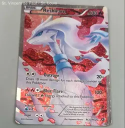 Pokemon Reshiram Full Art RC22/RC25 Legendary Treasures: Holo Radiant Collec MP - Image 4