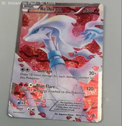 Pokemon Reshiram Full Art RC22/RC25 Legendary Treasures: Holo Radiant Collec MP - Image 5