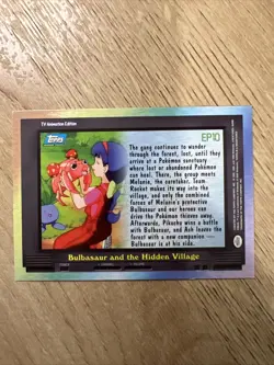 Pokemon Topps TV Animation EP10 - Bulbasaur and the Hidden Village Foil - LP - Image 2