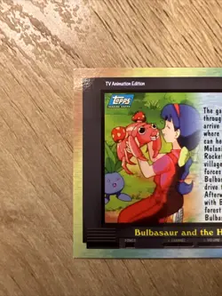 Pokemon Topps TV Animation EP10 - Bulbasaur and the Hidden Village Foil - LP - Image 3