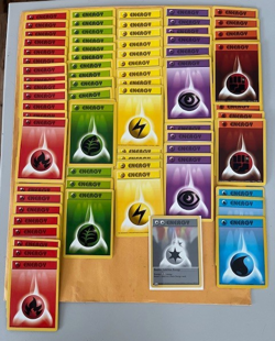 Pokemon Vintage Lot of 100 Energy Cards_ WOTC_ W/ Colorless Double Energy Card - Image 1