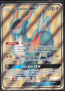 Cobalion GX (Full Art) Ultra Rare SM - Team Up #168/181 [Near Mint] Pokemon TCG - Image 1