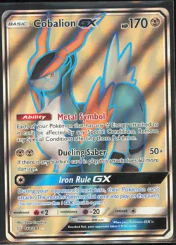 Cobalion GX (Full Art) Ultra Rare SM - Team Up #168/181 [Near Mint] Pokemon TCG - Image 1