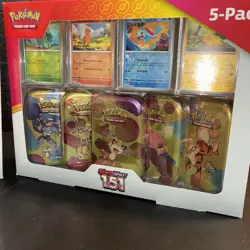 Pokemon TCG Scarlet & Violet 151 Mini Tins 5- Pack Costco Exclusive (lot of 2) - Image 3