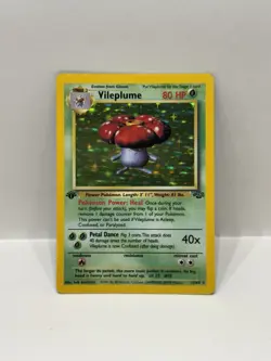 Pokemon TCG Vileplume 15/64 1st Edition Jungle Set Holo - Near Mint NM - Image 1