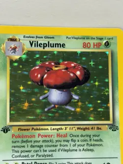 Pokemon TCG Vileplume 15/64 1st Edition Jungle Set Holo - Near Mint NM - Image 3