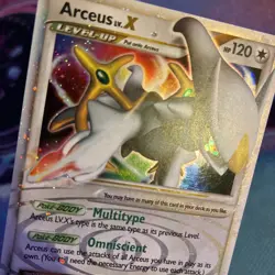 Arceus Lv.X 94/99 Holo Ultra Rare Arceus Pokemon Heavily Played - Image 2