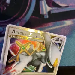Arceus Lv.X 94/99 Holo Ultra Rare Arceus Pokemon Heavily Played - Image 4
