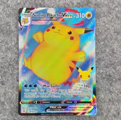 Pokemon Card Surfing Pikachu VMAX 009/025 Celebrations Ultra Rare - Image 1