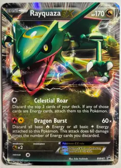 Pokemon TCG Rayquaza EX - Black Star Promo BW47 Holo HP - Image 1