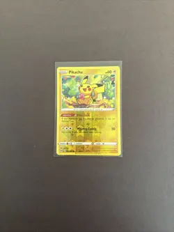 Pikachu REVERSE HOLO card 052/196 Sword & Shield Lost Origin 2022 Mouse Pokemon - Image 1