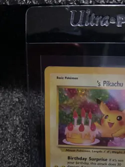 DAMAGED ! 2021 Pokemon Celebrations 25th Black Star Promo #24 Birthday Pikachu - Image 2