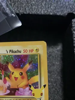 DAMAGED ! 2021 Pokemon Celebrations 25th Black Star Promo #24 Birthday Pikachu - Image 5