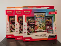 Pokemon TCG First Partner Illustration Collection Box - Series 2 | Lot of 3! - Image 1