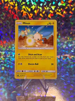 MINUN 54/168 UNCOMMON CELESTIAL STORM POKEMON LP - Image 1
