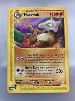 Marowak #54/147 Aquapolis 2002 WOTC Regular Non-Holo Uncommon e-Card LP - Image 1
