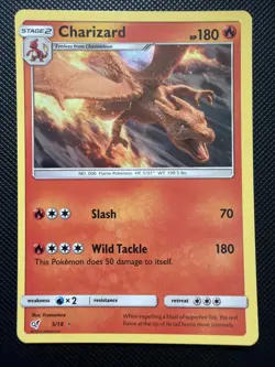 Pokemon Charizard Holo Rare 5/18 Detective Pikachu Stage 2 180 HP EN Card - Image 1