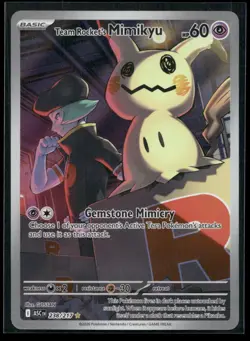 Team Rocket's Mimikyu 238/217 Ascended Heroes Holo NM/M Pokemon - Image 1