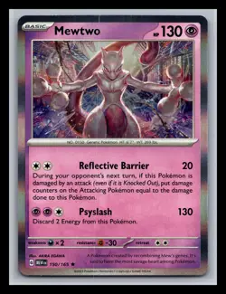 Pokemon TCG 151 Mewtwo 150/165 NM Holo - Image 1