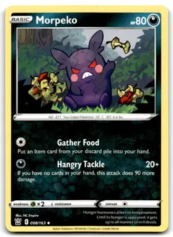 2021 Sword & Shield - Battle Styles Morpeko Basic/Uncommon #98 - Image 1
