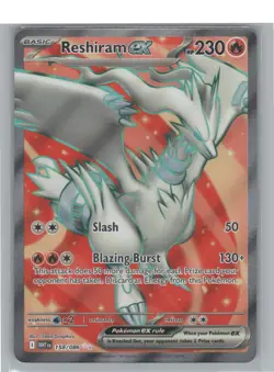 Reshiram ex 158/086 Near Mint Holo White Flare Ultra Rare Pokemon - Image 1