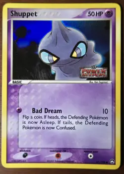 Shuppet 61/108 Power Keepers Stamped Holo Pokemon Card - MP - Image 1