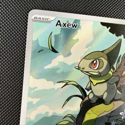 Pokemon TCG Axew 145/086 SV: Black Bolt Holo Illustration Rare Card - Image 3