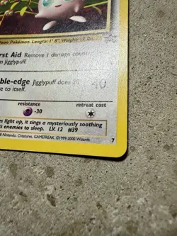 Jigglypuff Black Star Promo #7 Pokemon TCG WOTC 1999 Movie Soundtrack Promo Card - Image 4