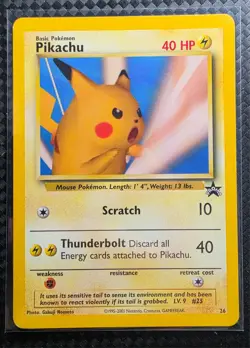 Pikachu Pokemon Snap NM/M Black Star Promo Card WOTC #26 - Image 1