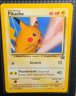 Pikachu Pokemon Snap NM/M Black Star Promo Card WOTC #26 - Image 2