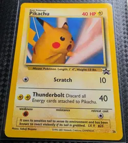 Pikachu Pokemon Snap NM/M Black Star Promo Card WOTC #26 - Image 3