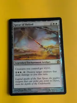 Spear of Heliod. FOIL Theros rare Magic the Gathering Card. - Image 1