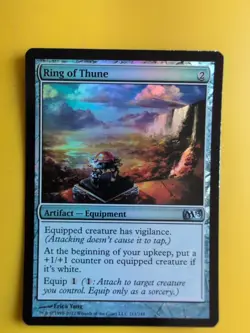 Ring of Thune. FOIL M13 Artifact equipment Magic the Gathering Card. - Image 1