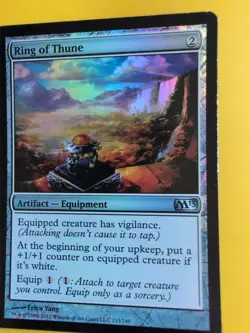 Ring of Thune. FOIL M13 Artifact equipment Magic the Gathering Card. - Image 2